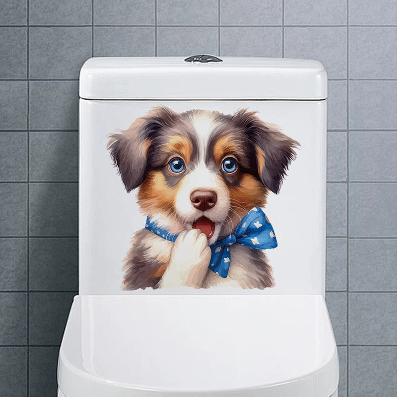 Cute dog cow wall sticker design 4