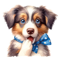 Cute dog cow wall sticker design 5