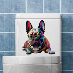 Cute dog cow wall sticker design 8