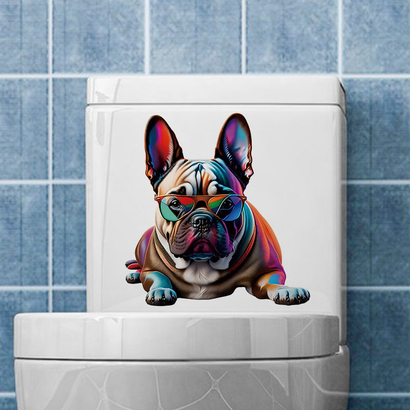 Cute dog cow wall sticker design 8