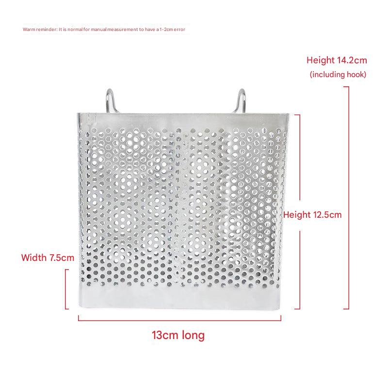 Stylish stainless steel holder with utensils