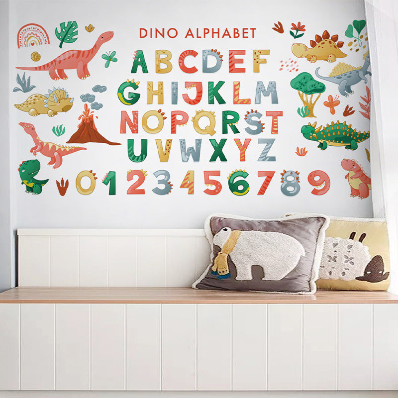 Educational number wall sticker for children's use