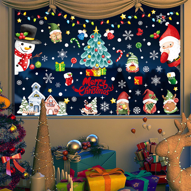 bright static clings for holiday decor
