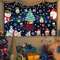 bright static clings for holiday decor