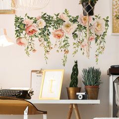 Vibrant rose wall sticker design 3