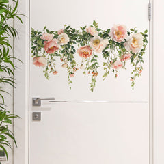 Vibrant rose wall sticker design 4