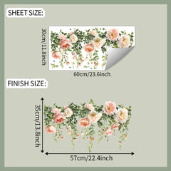 Vibrant rose wall sticker design 6