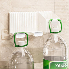 Durable plastic hair dryer rack mounted on wall