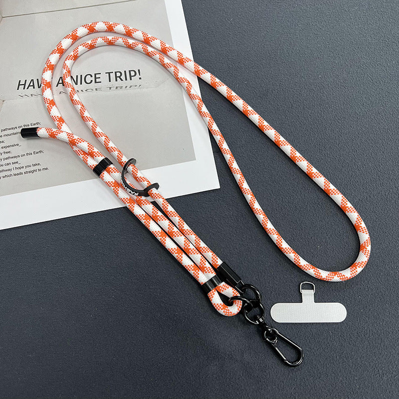 Universal fit phone lanyard with a smartphone