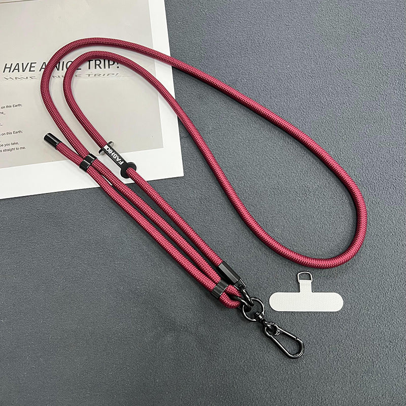 Hands-free carrying with the adjustable phone strap