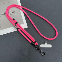 Universal fit phone lanyard with a smartphone