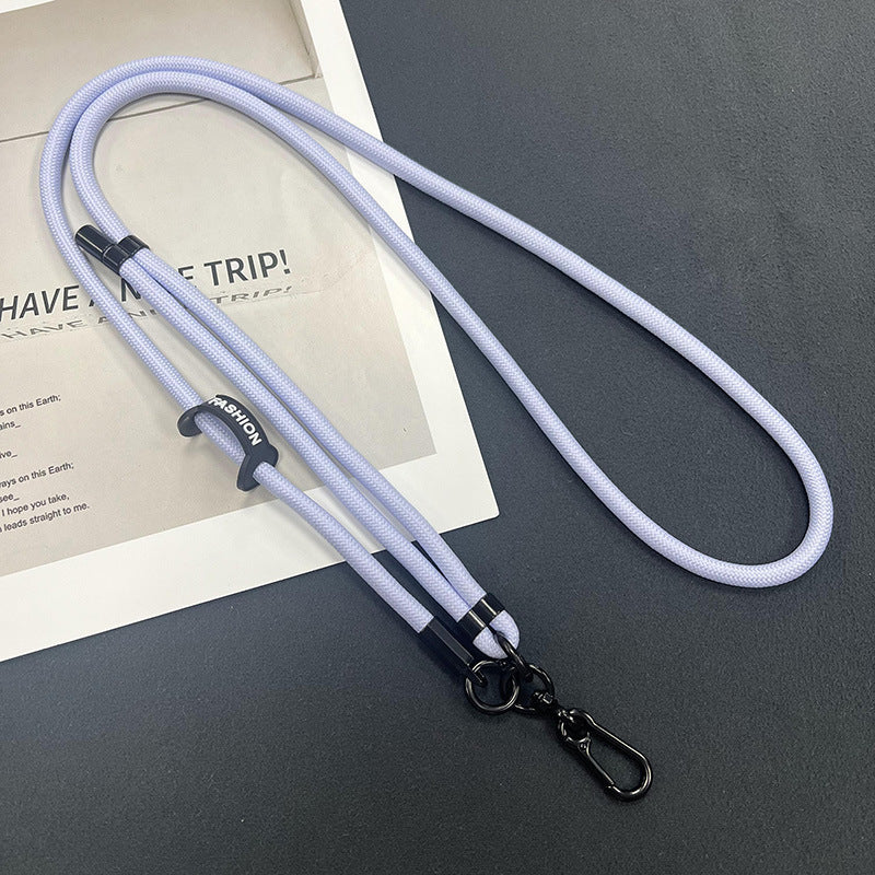 Mobile phone lanyard in a fashionable setting