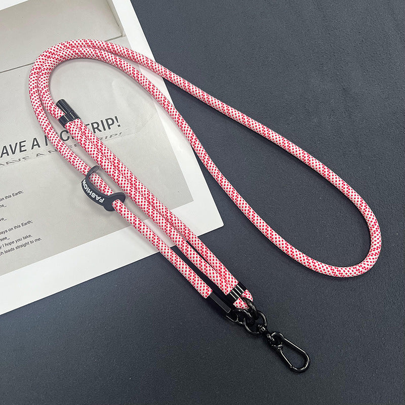 Universal fit phone lanyard with a smartphone