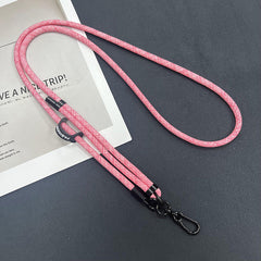 Image of stylish adjustable mobile phone lanyard in use