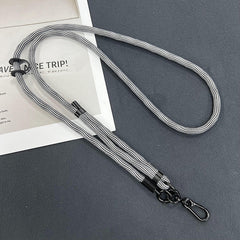 Adjustable length feature of the phone lanyard