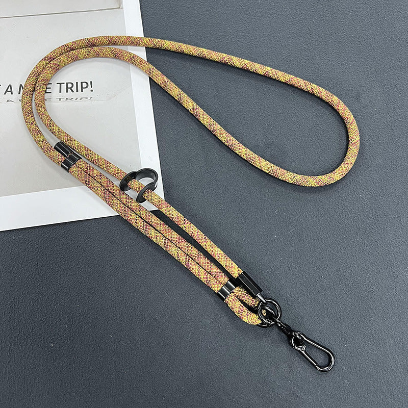 Universal fit phone lanyard with a smartphone