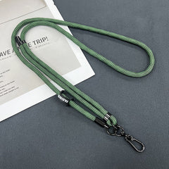 Image of stylish adjustable mobile phone lanyard in use