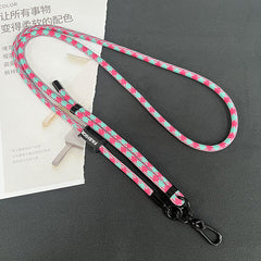 Adjustable length feature of the phone lanyard