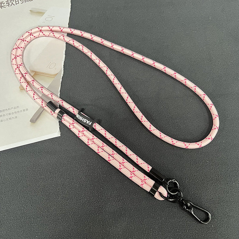 Universal fit phone lanyard with a smartphone