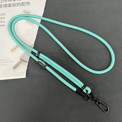 Image of stylish adjustable mobile phone lanyard in use