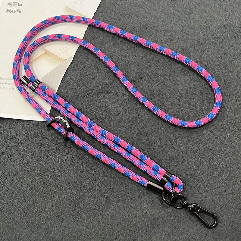 Universal fit phone lanyard with a smartphone