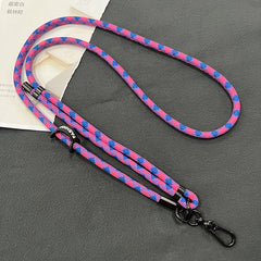 Universal fit phone lanyard with a smartphone