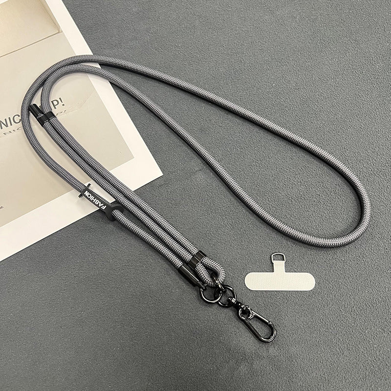 Universal fit phone lanyard with a smartphone