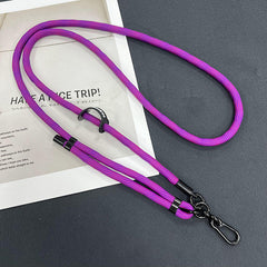 Adjustable length feature of the phone lanyard
