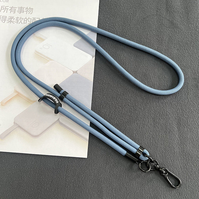 Universal fit phone lanyard with a smartphone
