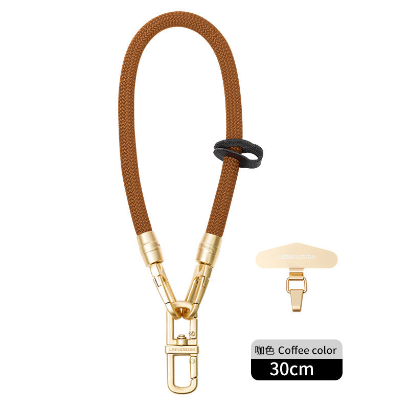 Close-up of woven phone strap material image 8