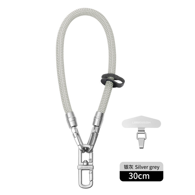 Close-up of woven phone strap material image 8