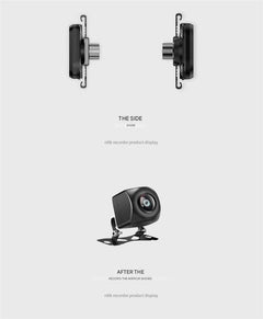 Front view of the 10-inch dual lens dash cam
