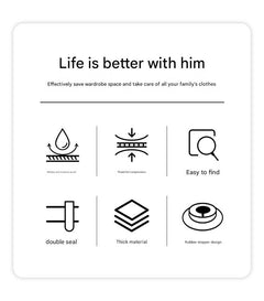 Vacuum compression bag for bedding