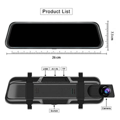 Installation process of the dash cam on rearview mirror