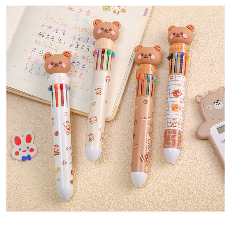 group of cartoon-themed pens