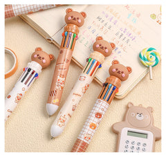variety of cartoon pens in use