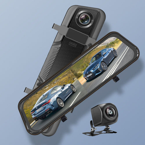 Touchscreen interface of the dash cam displayed