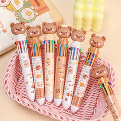 close-up of cartoon-themed ballpoint pens