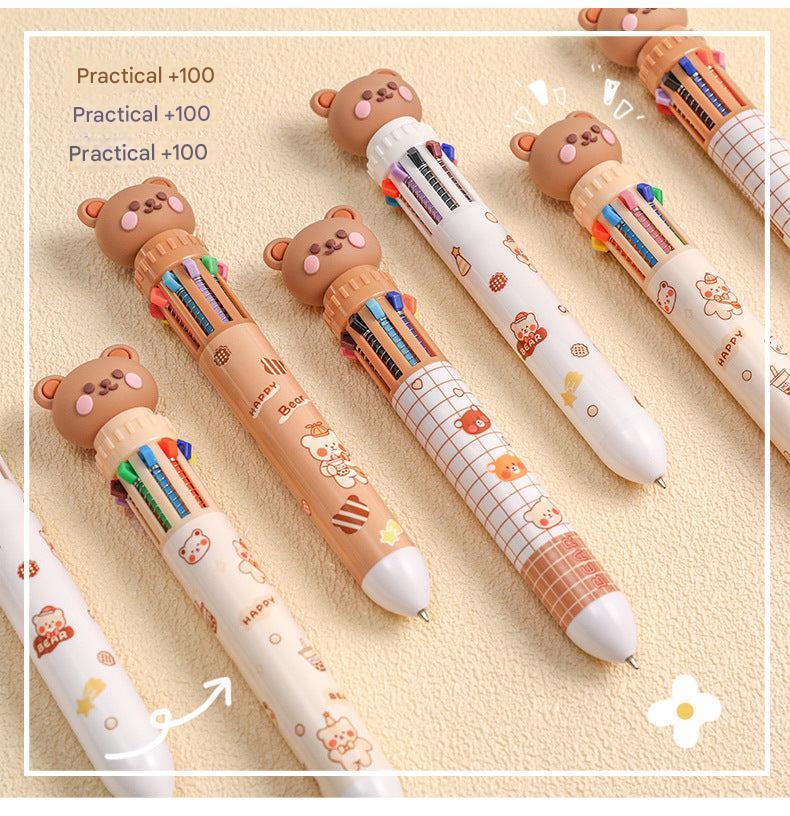 group of cartoon-themed pens