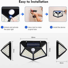 rechargeable outdoor solar light installation