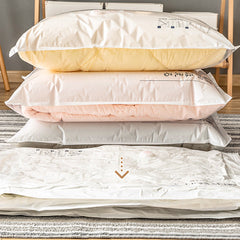 Vacuum compression bag for bedding