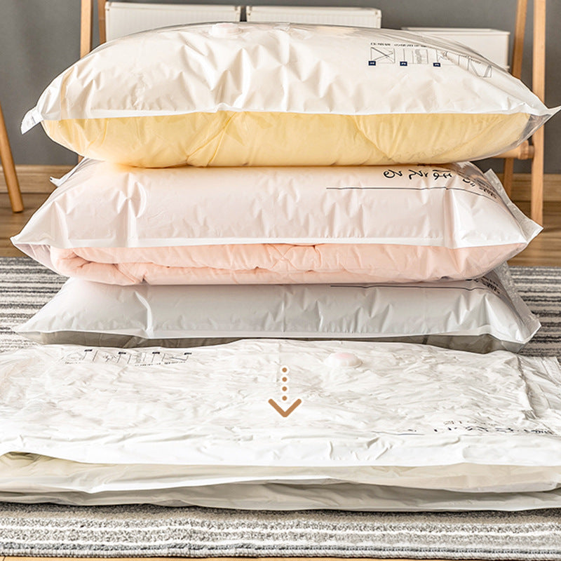 Vacuum compression bag for bedding